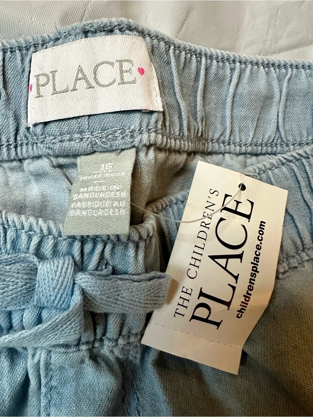 The Children's Place Light Blue Drawstring Shorts